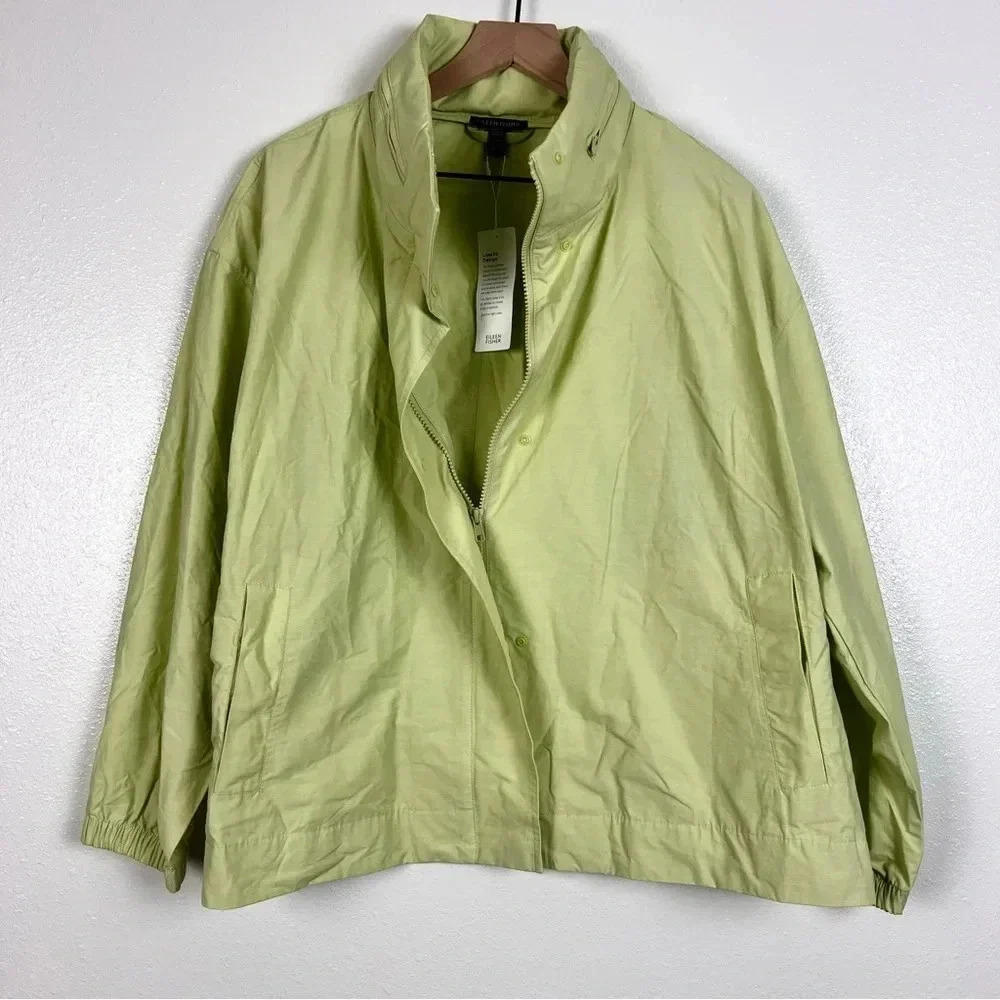 NWT Eileen Fisher Hidden Hood Jacket